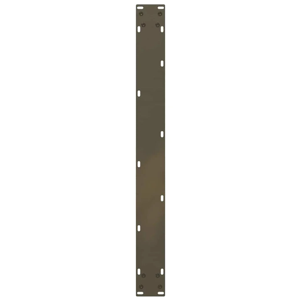 Set di 3 gambe per tavolo da pranzo a forma di U robuste e regolabili 90 x 73 cm in acciaio naturale 02_0057451