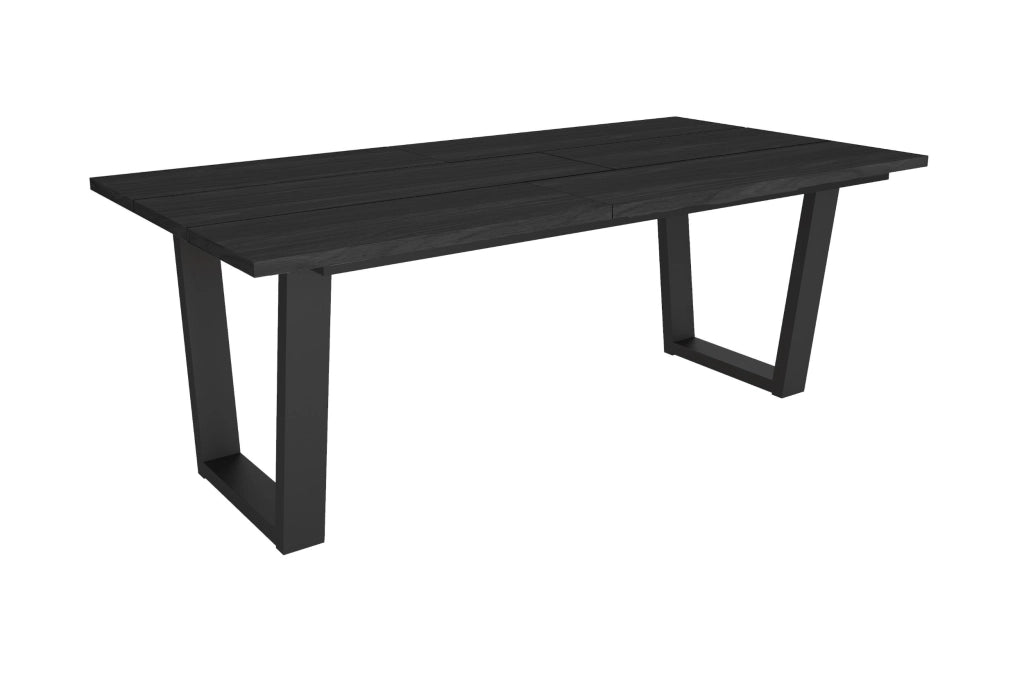 Tavolo da Pranzo, 194x90x74 cm, Per 10 persone, Tavolo Cucina, Nero