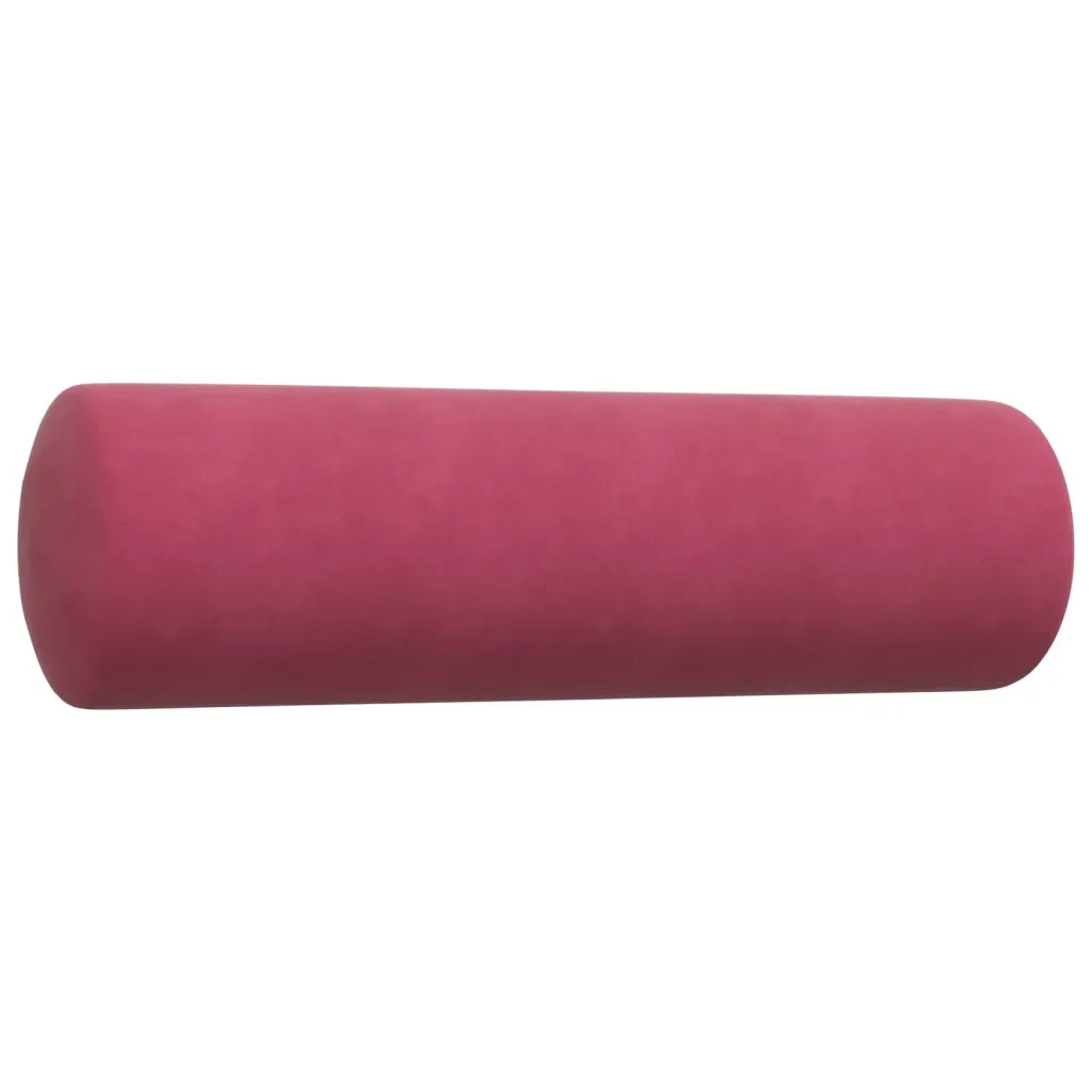 Set di Divani 3 pz con Cuscini e Rinforzi Rosso Vino in Velluto