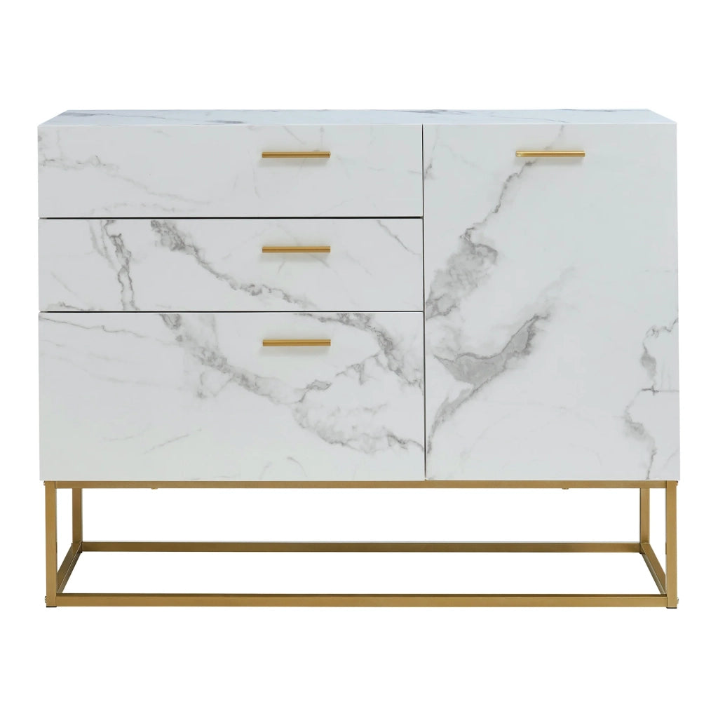 Credenza cassettiera mobile contenitore per soggiorno ingresso camera da letto 75 x 100 x 35 cm truciolare bianco 03_0009033