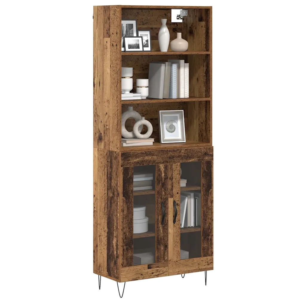 Credenza-Buffet-Armadio da cucina Legno vecchio 69,5 x 34 x 180 cm Legno multistrato 132340
