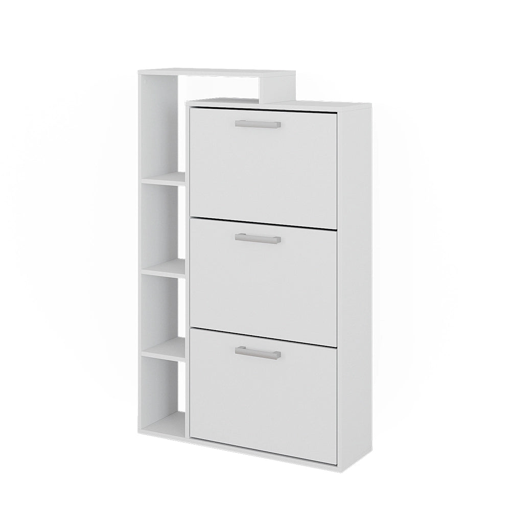 Vicco Scarpiera Bianco 80 x 128.3 cm con 3 scomparti