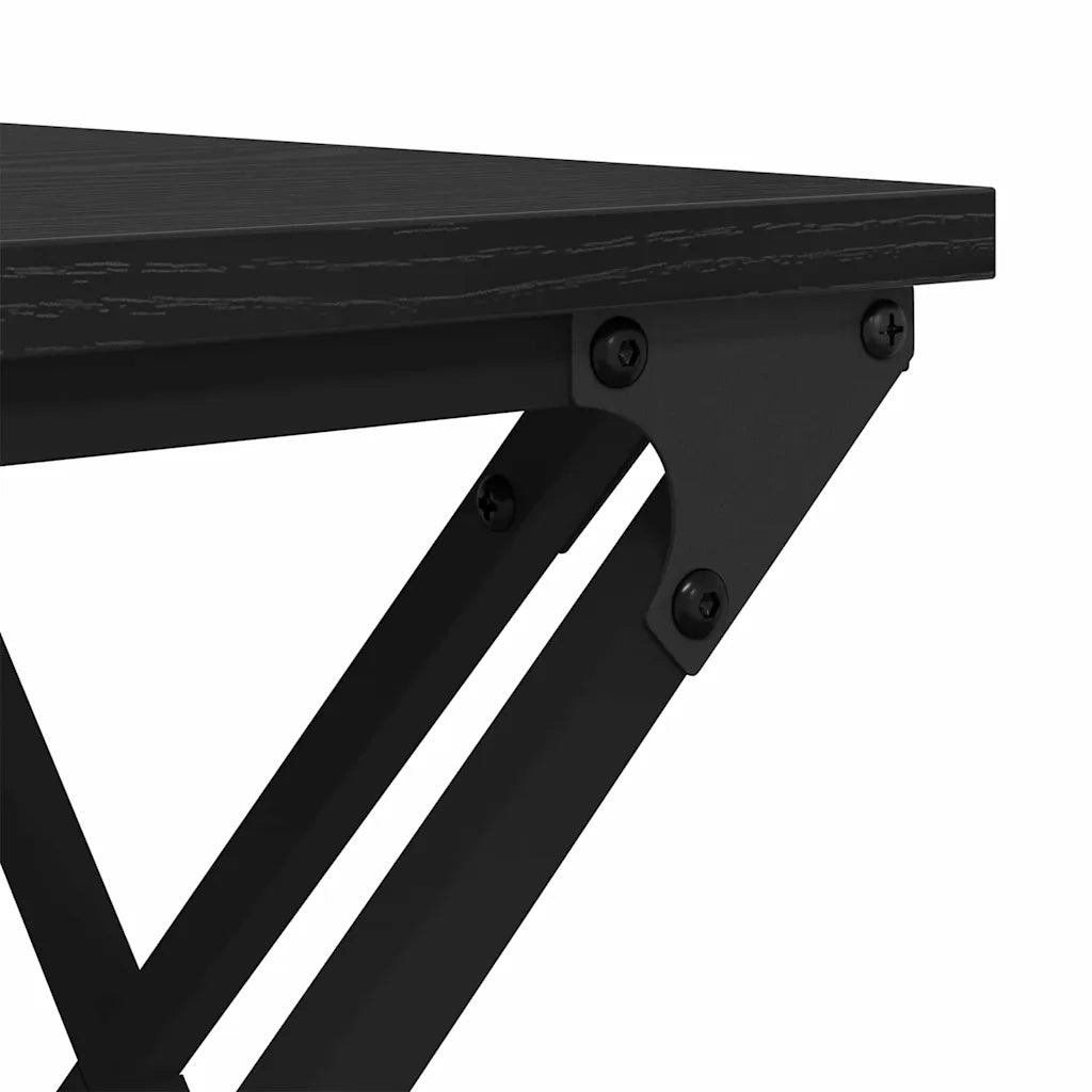 Tavolino da salotto Rovere Nero 100 x 49 x 40 cm 882768