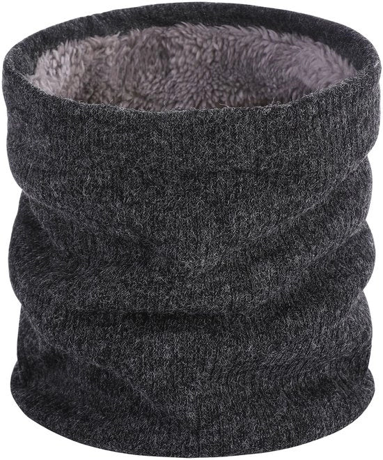 Nekmasker invernale, sciarpa calda per collo, impermeabile, mantello per sci con tessuto elastico, soffice e morbido, dimensioni 21*24cm, colore grigio scuro