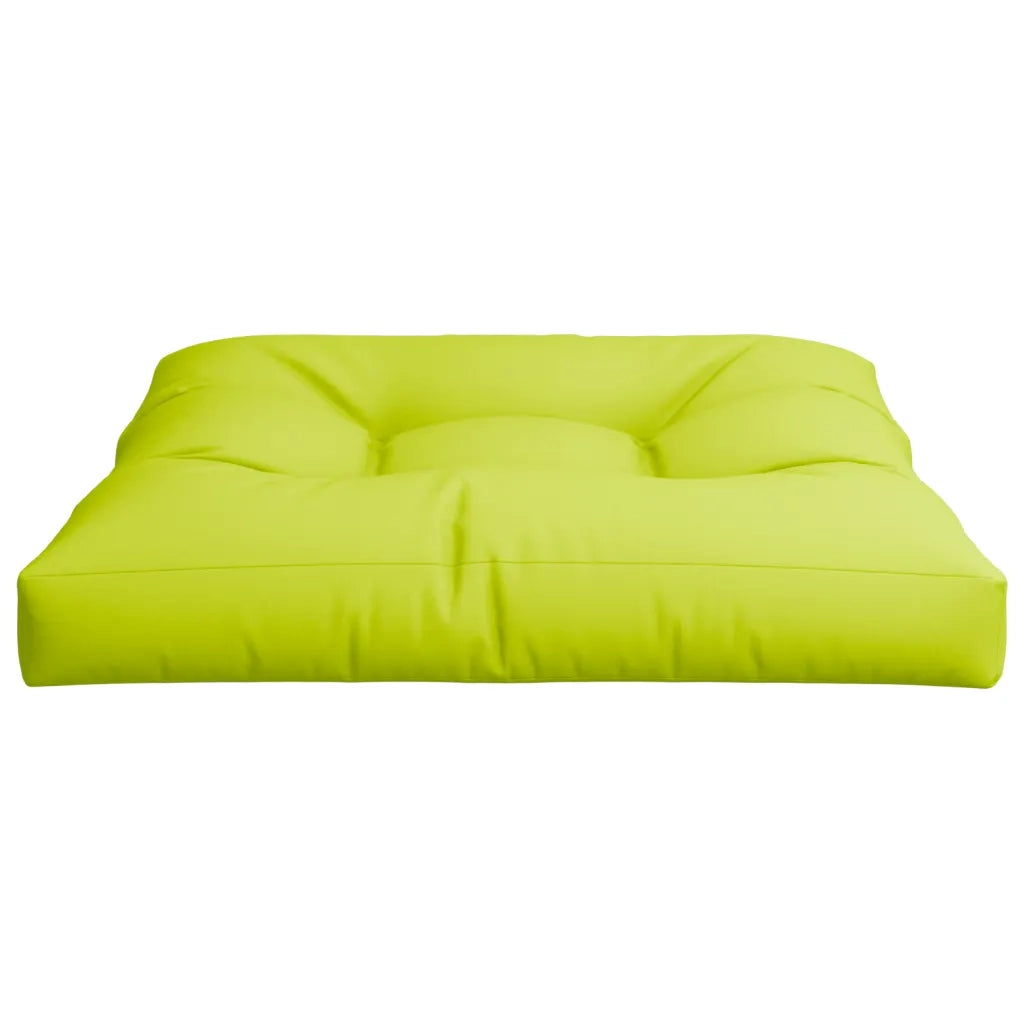 Cuscino per Pallet Verde Brillante 70x70x12 cm in Tessuto
