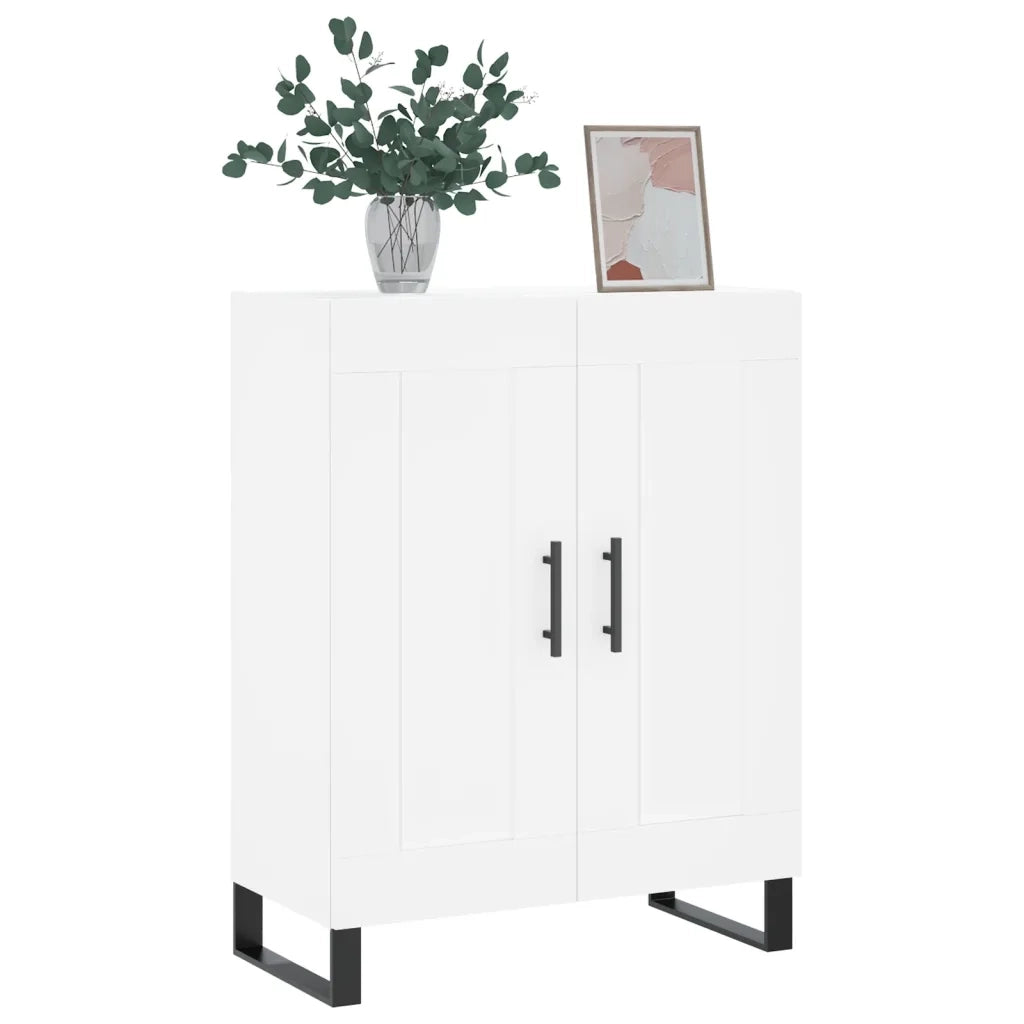 Credenza | Madia | Buffet da pranzo | Armadio da pranzo Bianca 69,5x34x90 cm in Legno Multistrato