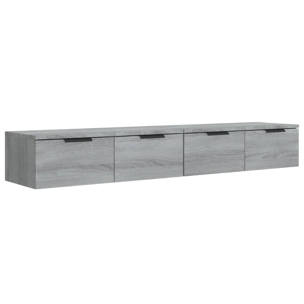 Armadietto a Muro | Mobili Pensili 2 pz Grigio Sonoma 68x30x20 cm Legno Multistrato