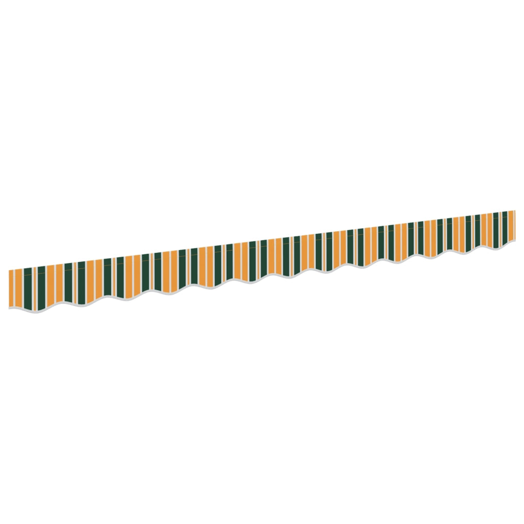 Valance per Tenda per telaio da 2.5 m Verde e Giallo 2.3x0.2 m