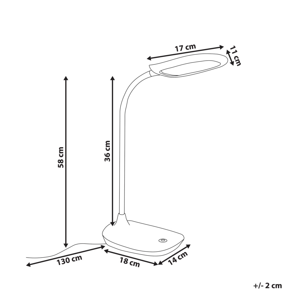 Lampada da scrivania per ufficio Illuminazione da tavolo nera Lampada per computer da lettura Braccio regolabile Funzione CCT Dimmer Stepless