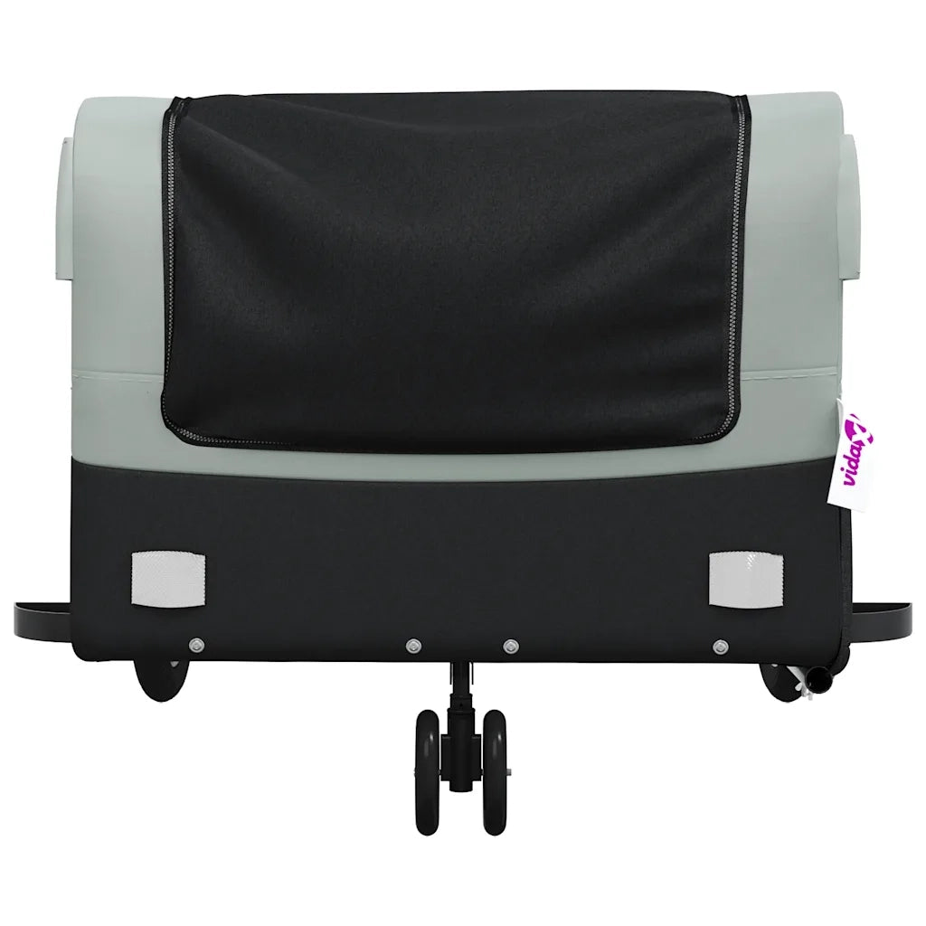 Rimorchio da Bici Nero e Grigio 45 kg in Ferro CFW8484694