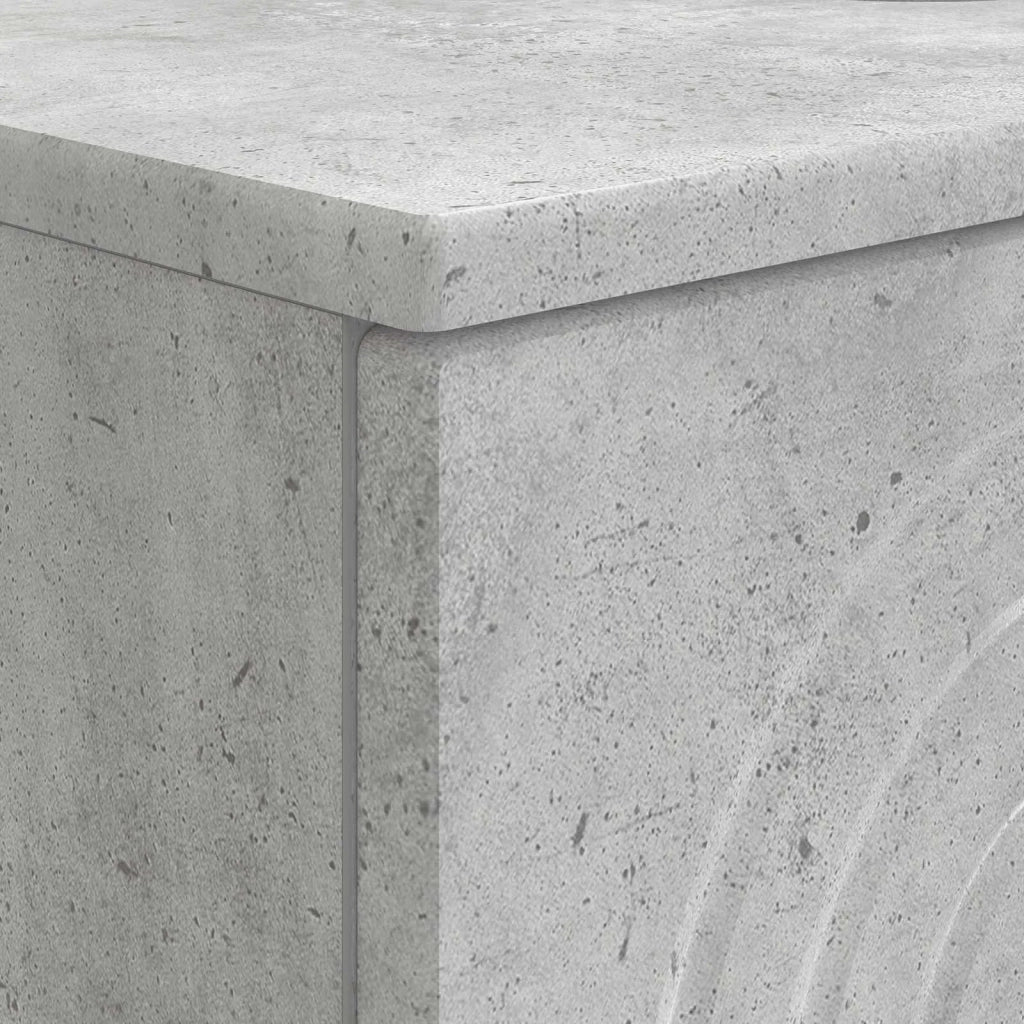 Armadio per Lavabo da Bagno ALKMAAR Grigio Cemento 896138