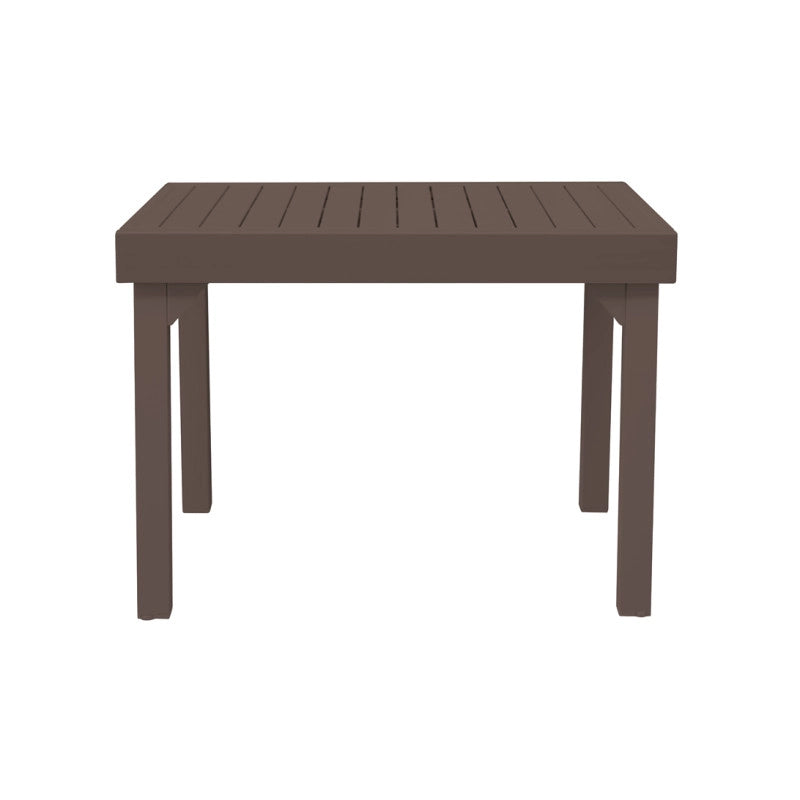 Tavolo Balcone Capannori MOIA 106/212x75 in alluminio chocolate