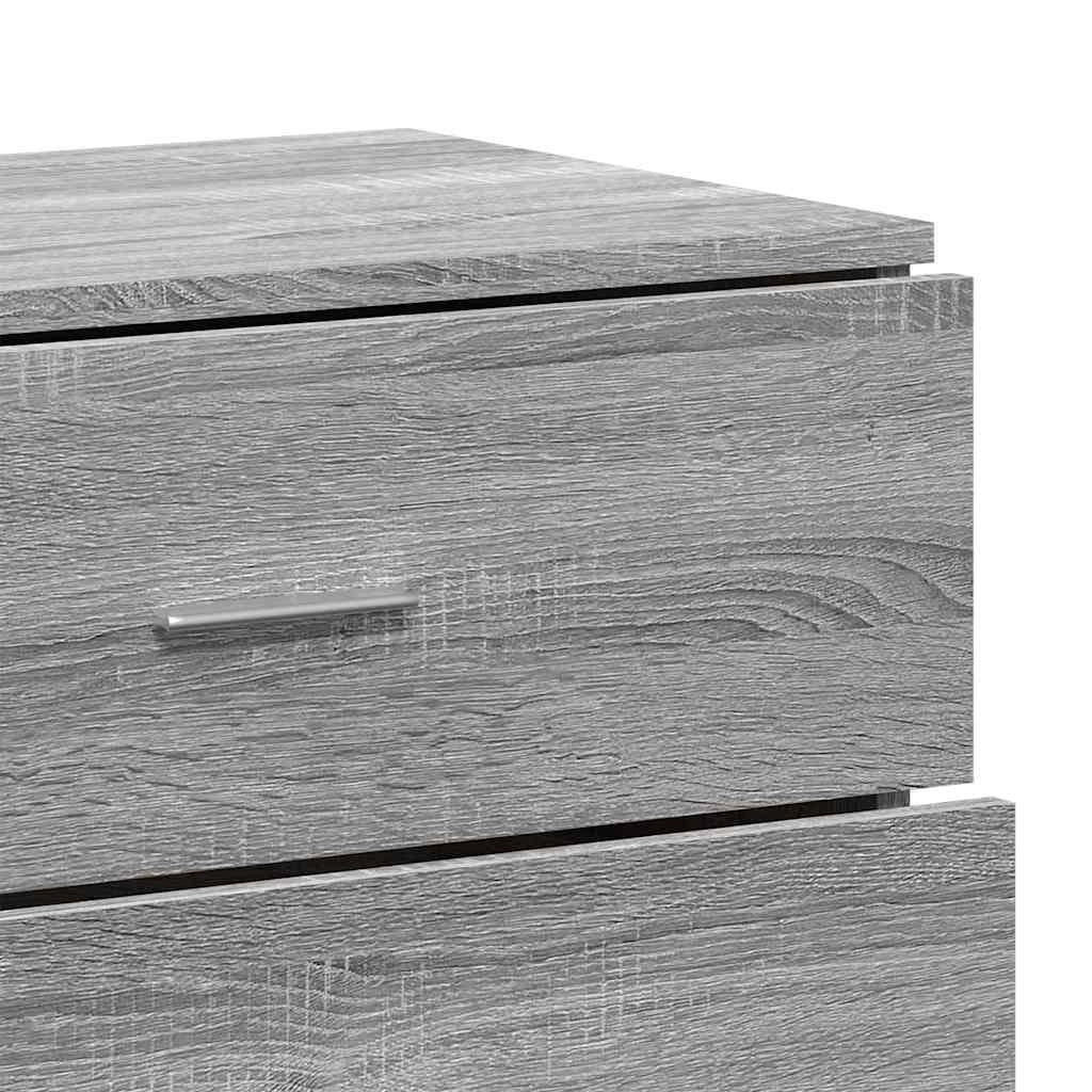Buffet credenza cassettiera armadio mobile contenitore organizer cucina soggiorno Sonoma 60 x 39 x 80 cm legno ingegnerizzato grigio 02_0036418