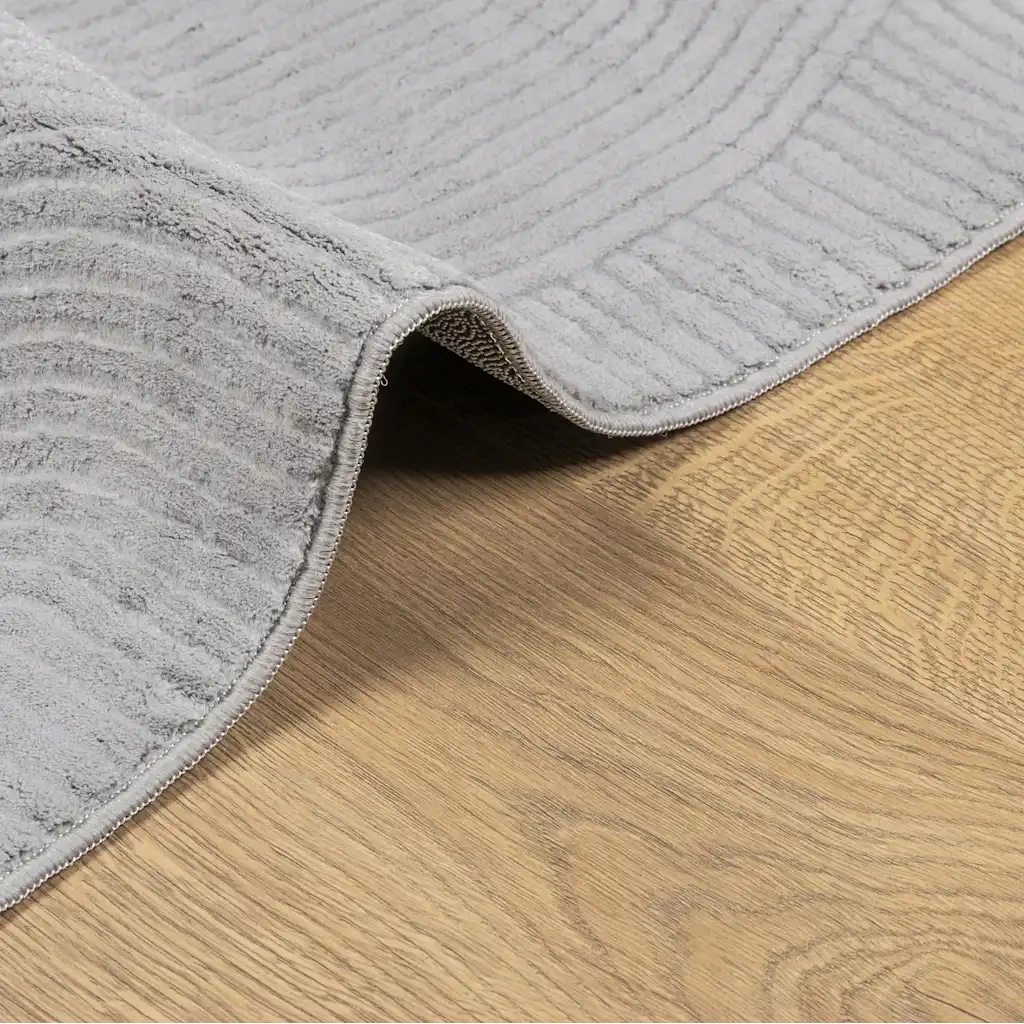 Tappeto del soggiorno | Tappeto IZA a Pelo Corto Aspetto Scandinavo Grigio 80x150 cm