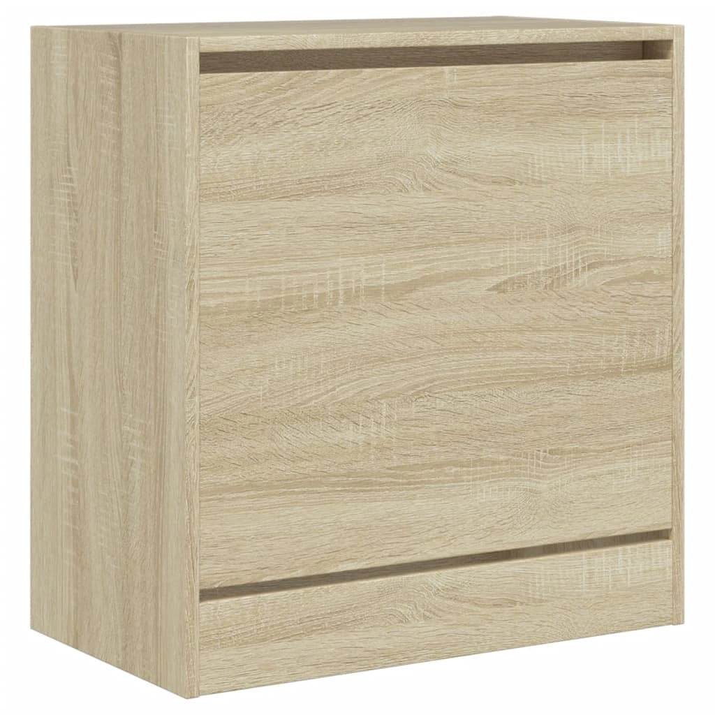 Scarpiera mobile contenitore per scarpe mobile per ingresso/corridoio/soggiorno design Sonoma 60 x 34 x 63,5 cm legno ingegnerizzato marrone 02_0021712