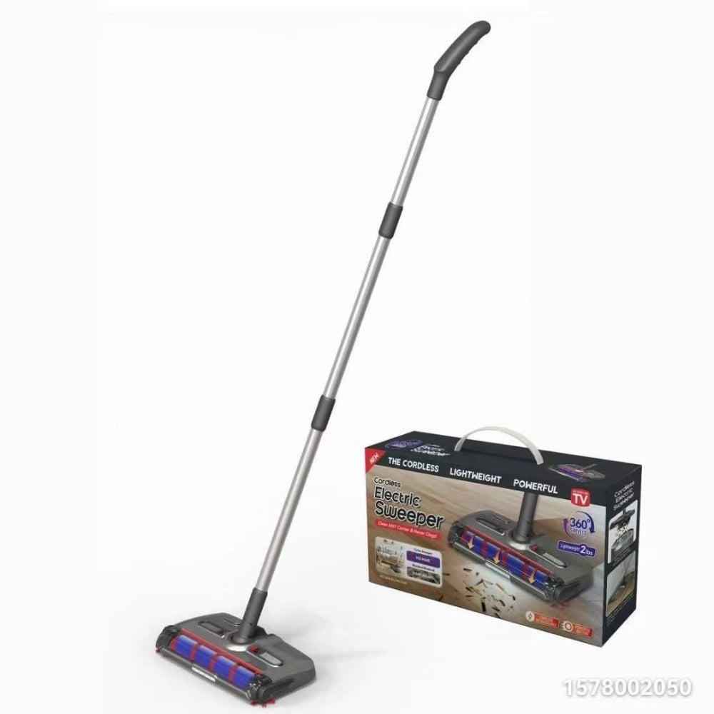 Trade Shop - Scopa Elettrica Rotante Senza Fili Con Batteria Potente Leggera Silenziosa Snodabile -