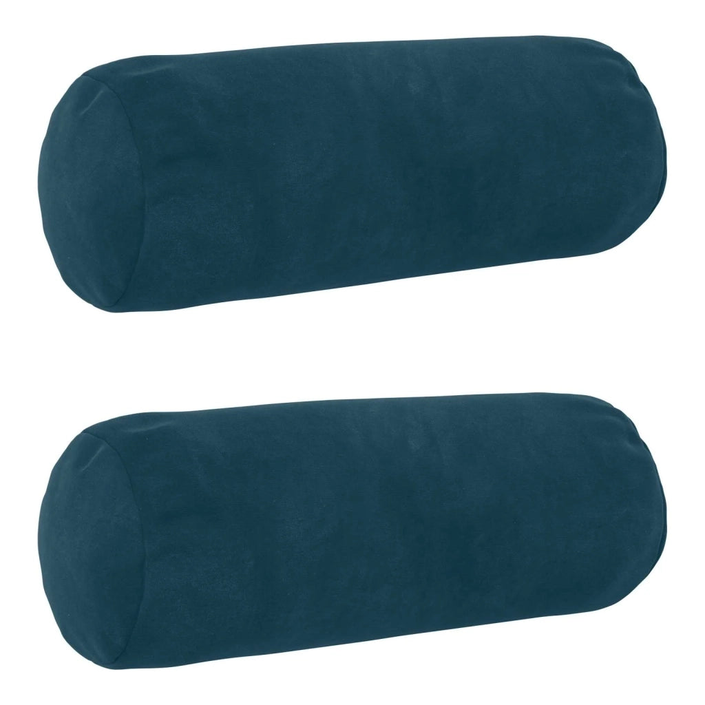 Federa 2 pcs HEERLEN Blu Ø 15 x 40 cm Velluto 923181