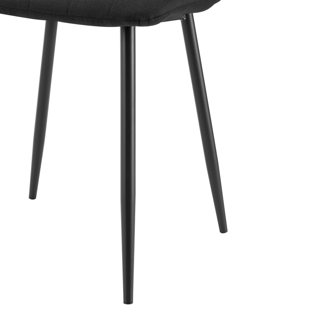Set Elsern di 4 Sedie da Sala Pranzo Poltroncine Decorative - Nero [en.casa]