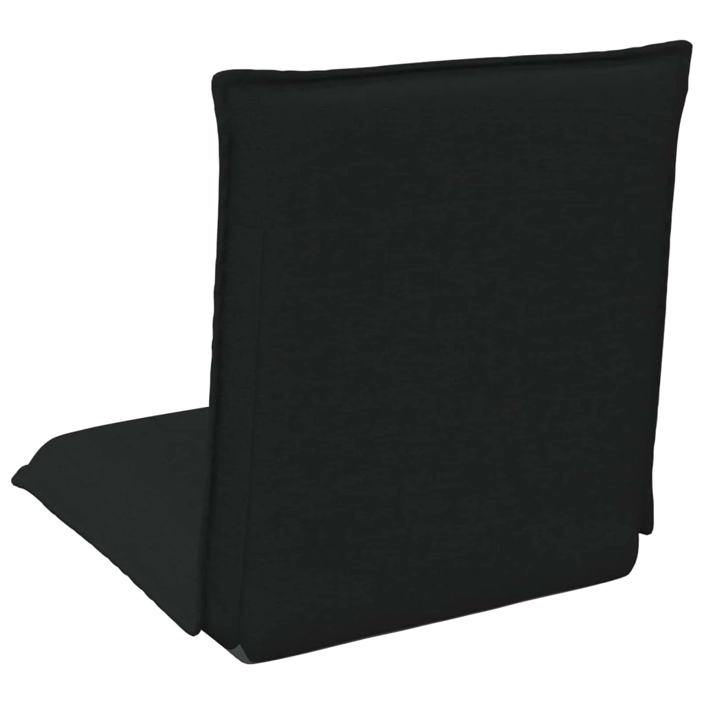Sedia a pavimento regolabile Nero Tessuto