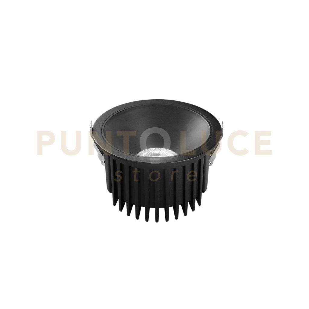 INCASSO LED QUANTUM NERO 30W 3300LM CCT 3000K / 4000K / 6500K IP44 16X9,6CM