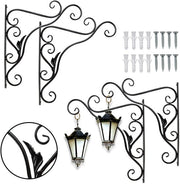 Set di Supporti per Piante a 4 Pezzi - Metallico - Supporto per Vaso di Piante