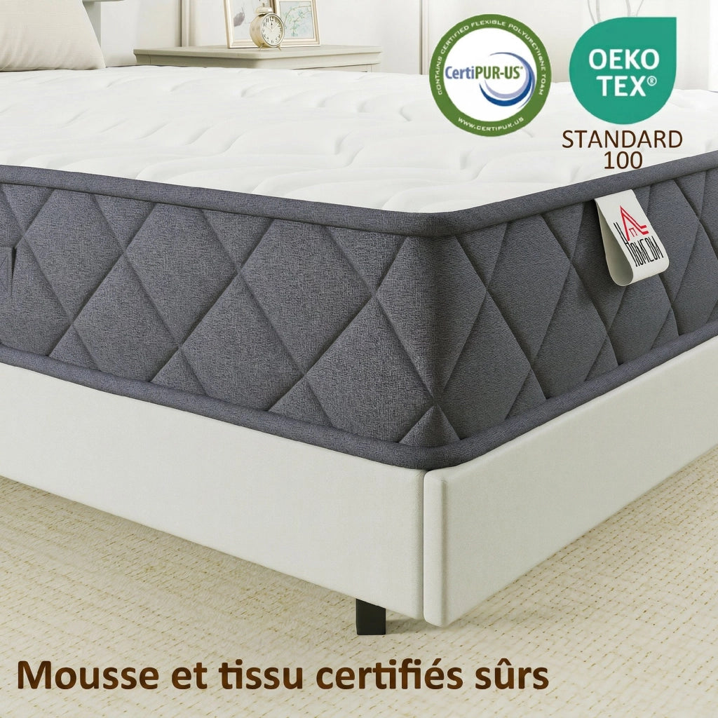 Materasso 200x160 con Memory Foam ¨C zephmum ¨C 20 cm Oeko-Tex fermezza media