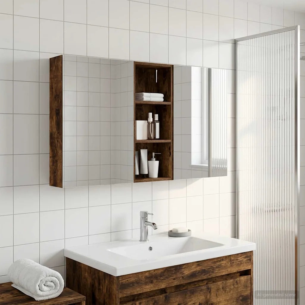 Set di Armadi da Bagno con lo scaffale 3 pcs 130 x 14,5 x 70 cm 3403764