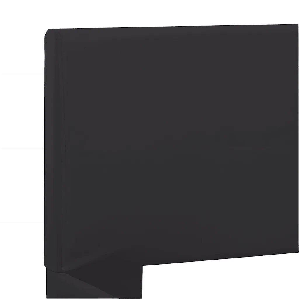 Giroletto con LED-Struttura Letto Nero in Similpelle 160x200 cm 373166