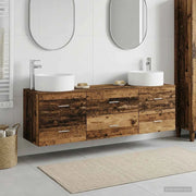 Set di mobili per il bagno 3 pz Legno antico 3405945