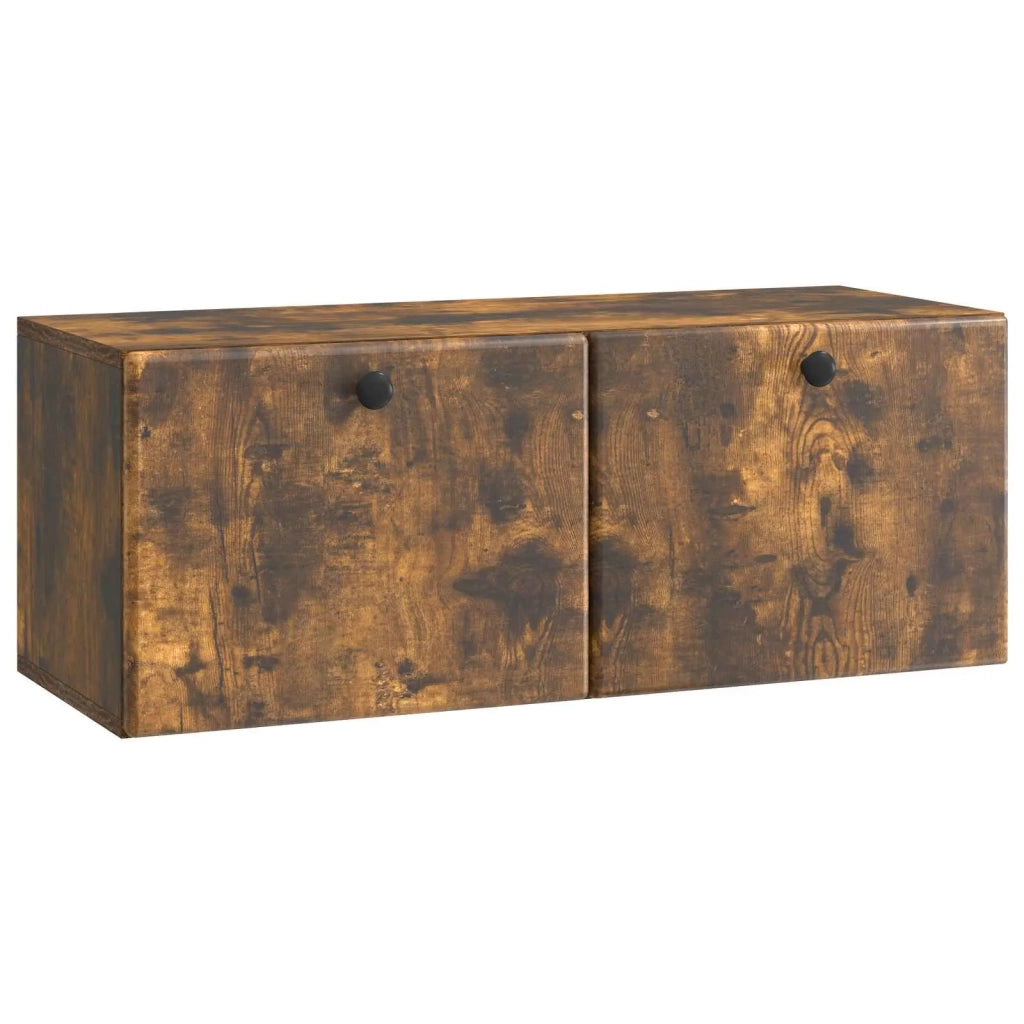 Mobile Porta TV da Muro 78,5 x 31 x 30 cm Rovere Fumo 899230