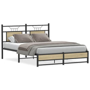Giroletto senza Materasso-Struttura Letto Rovere Sonoma 150x200cm in Truciolato 540671