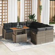 Set Divano da Giardino con cuscino 7 pcs Grigio 3349439