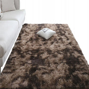 Tappeto shaggy marrone peloso 120x170 cm