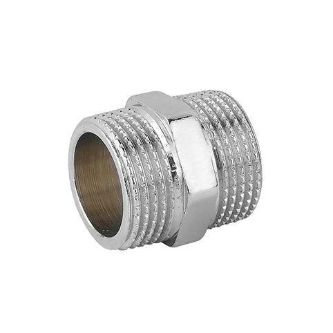NIPLLES DOPPIO MM OTTONE CROMO- 3/8- CAVAL- pezzi 10