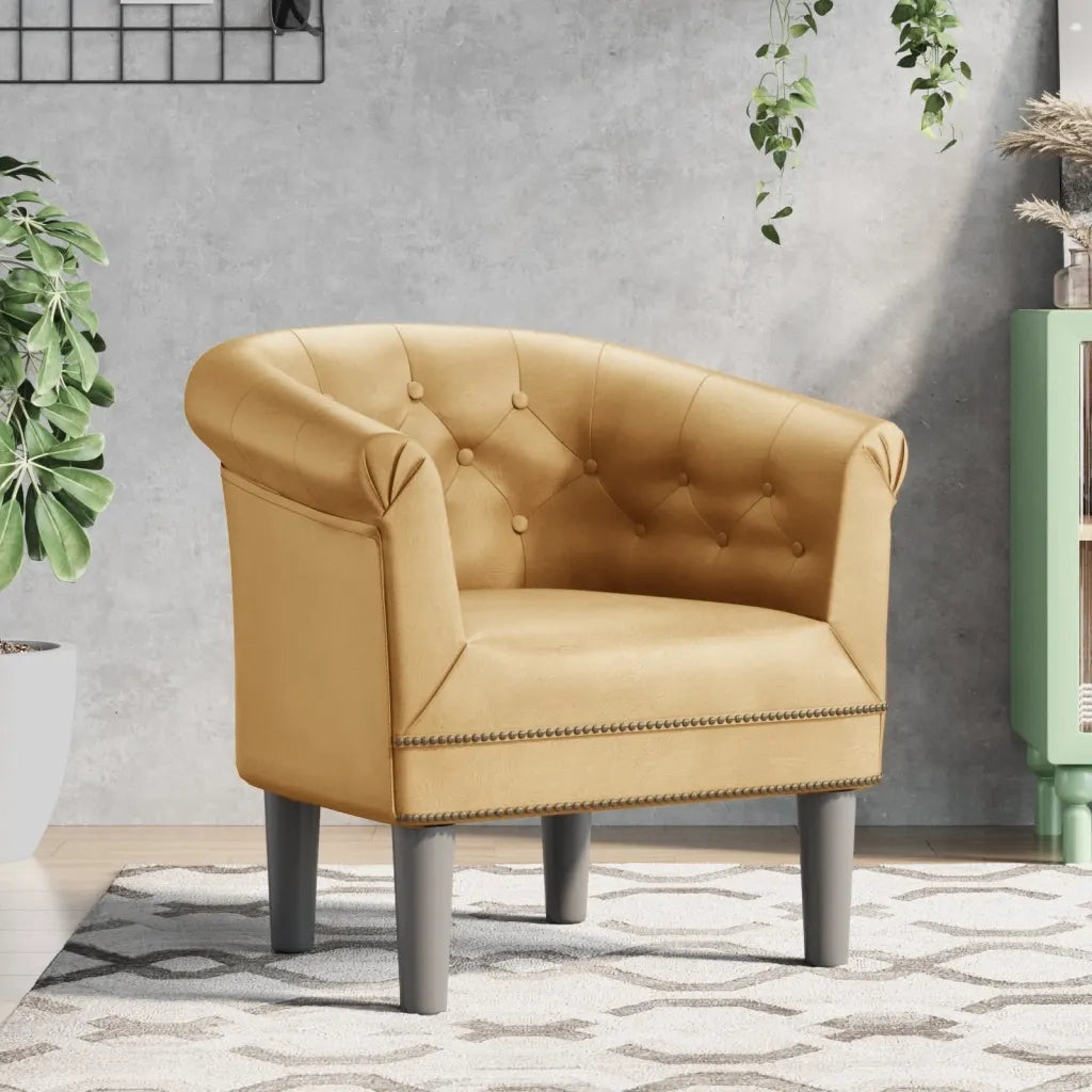 Poltrona Cabriolet Dorata in Similpelle 356500