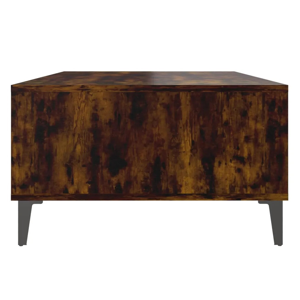 Tavolino da Salotto-Tavolino da soggiorno-Tavolo Rovere Fumo 103,5x60x35cm in Truciolato