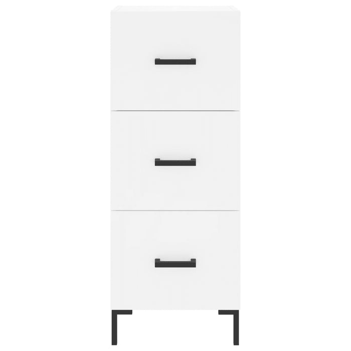 Credenza Bianca 34,5x34x90 cm in Legno Multistrato 828604