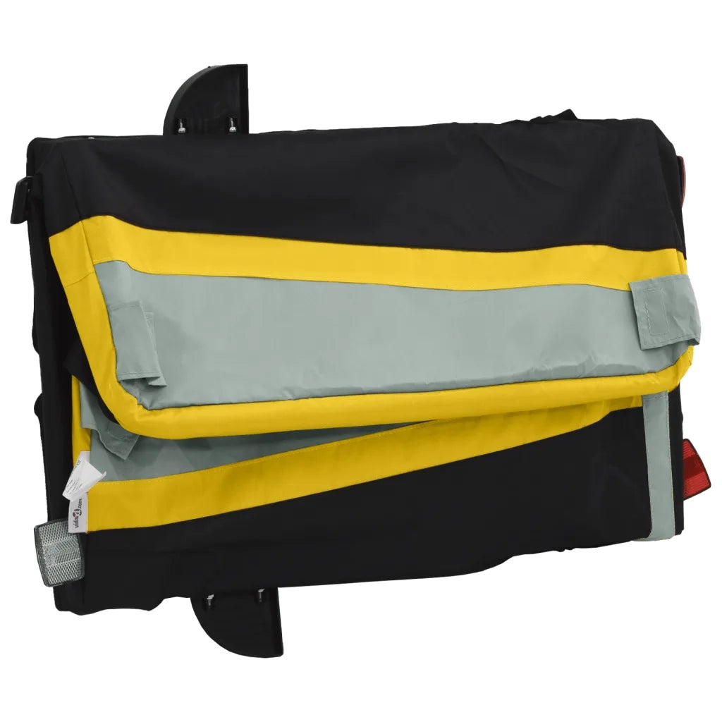 Rimorchio da Bici Nero e Giallo 45 kg in Ferro CFW9660660
