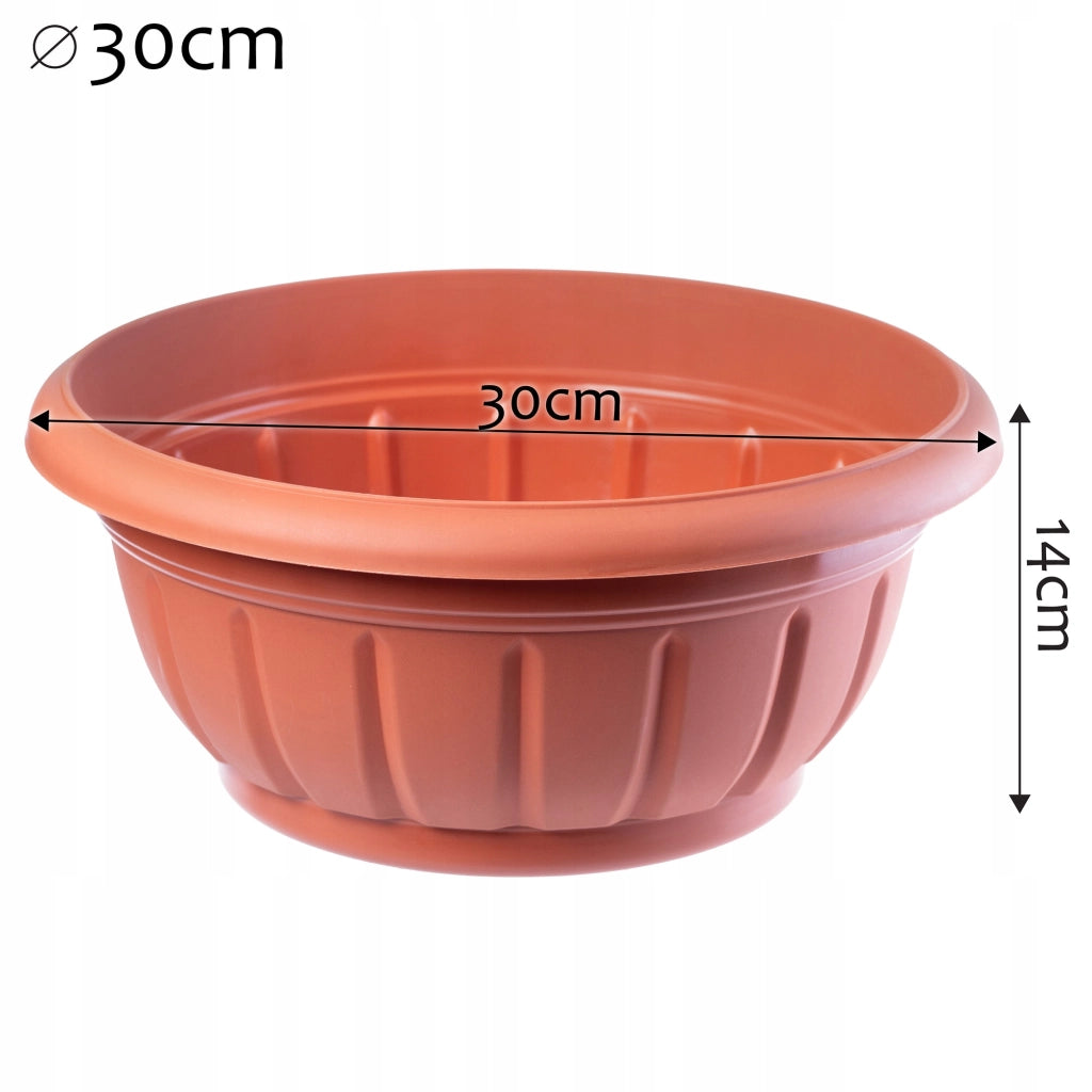 KADAX Copertura per vaso da fiori, ciotola per cimitero, fiori da tomba, plastica, cimitero, 30 cm