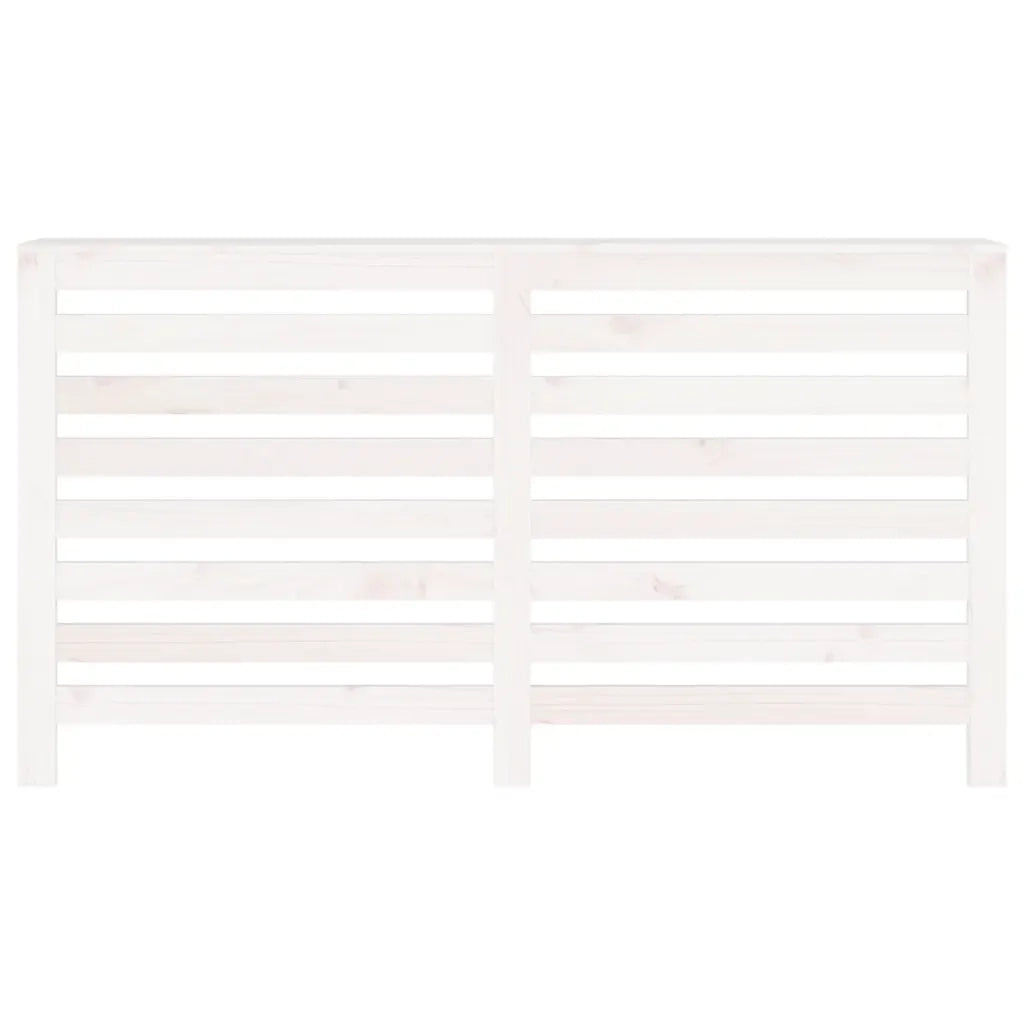 Copertura Termosifone Bianca 153x19x84 cm Legno Massello Pino 822602