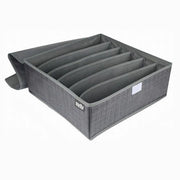 Trade Shop - Portaoggetti Tessuto Organizer Contenitore Biancheria 6 Posti 32x32x12 Cm 69716 -