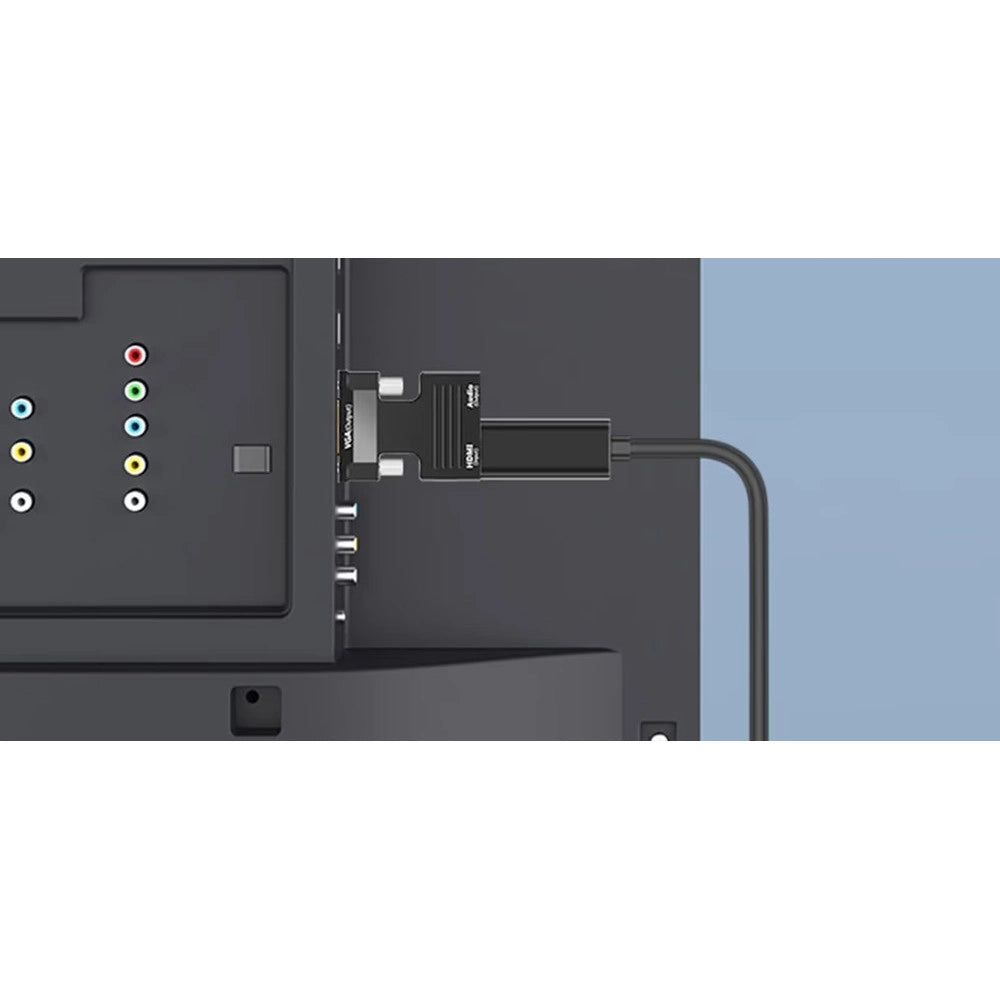 Trade Shop - Adattatore Convertitore Video Audio Hdmi A Vga Proiettore Lettore Dvd Tv Chd-avga -