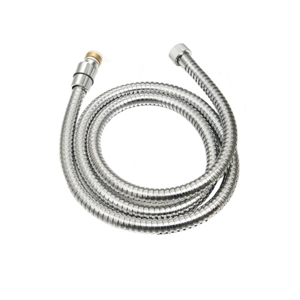 Flessibile da 200 cm in acciaio cromato, doppia aggraffatura