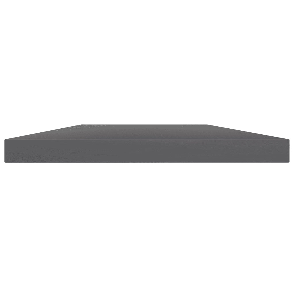 Ripiani per Libreria 4pz Grigio Lucido 100x20x1,5cm Multistrato 805392