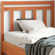 Testiera Marrone Cera 100 cm in Legno Massello di Pino 844178
