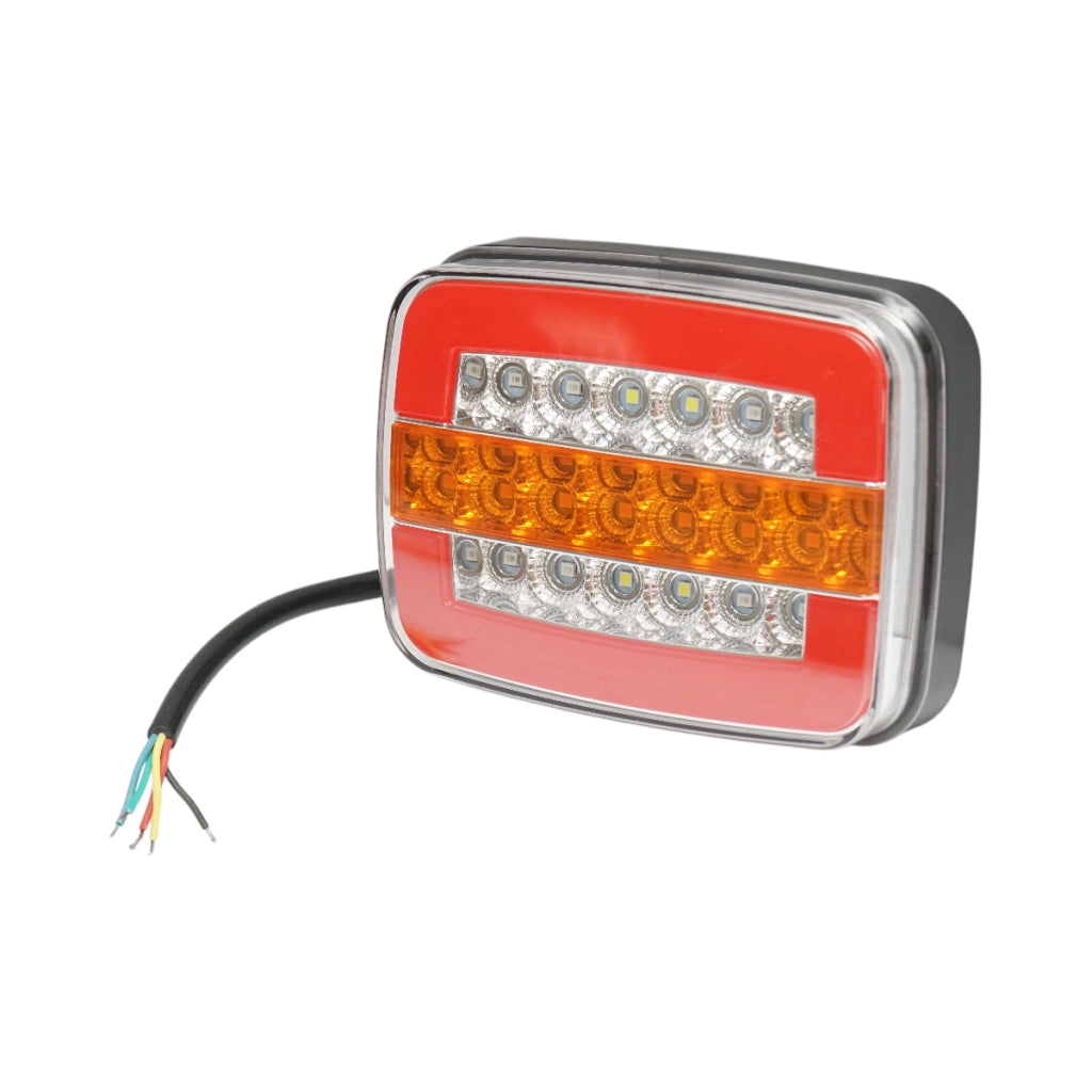 Luce freno posteriore rettangolare LED 12V/24V universale 125x95x35mm Breckner Germany