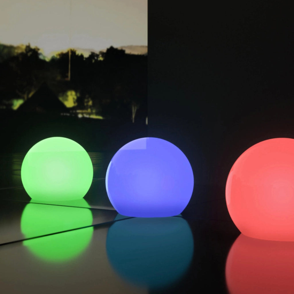 Sfera luminosa RGB con pannello solare cm 70x70 - RANDOLPH