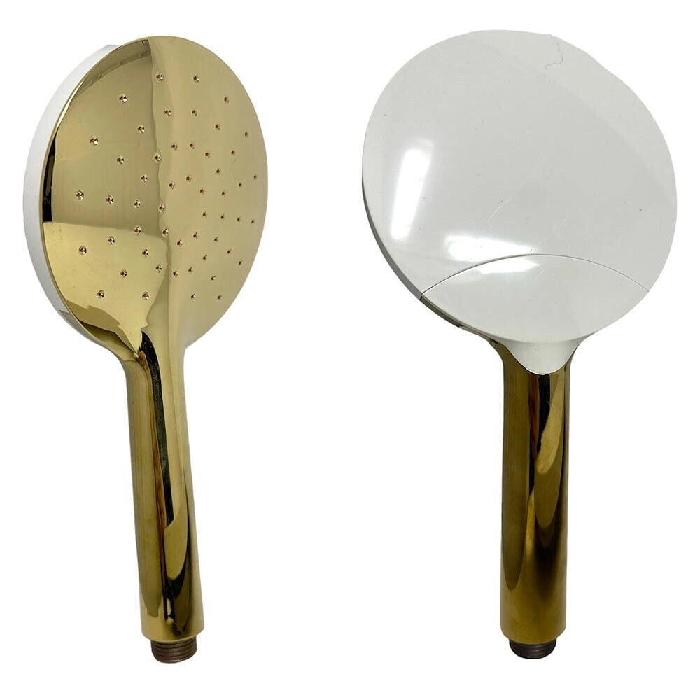 Trade Shop - Saliscendi Bagno Colonna Doccia Miscelatore Oro Soffione Rotondo Doccetta 87306 -