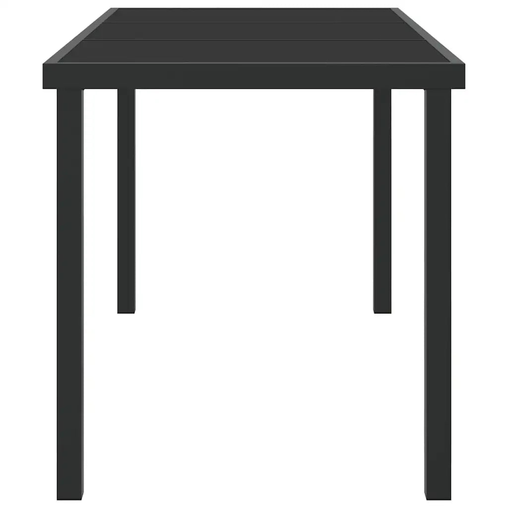 Tavolo da Giardino Nero 140 x 70 x 73 cm Metallo 42010313