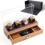 Cassettino orologio in legno per uomo - Cassa orologio custodia per uomo - Cassettino orologio in legno per lui - Cassa orologio custodia - Regalo per uomo, amico, padre - Watch Deck Pro
